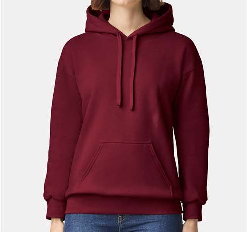 Unisex Hammer™ Maxweight Hooded Sweatshirt in Garnet