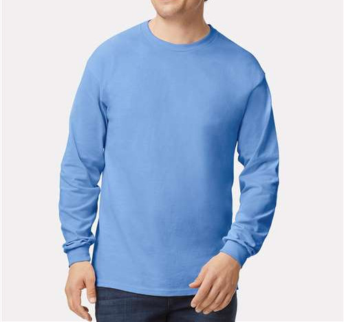 Unisex Ultra Cotton® Long Sleeve T-Shirt in Carolina Blue