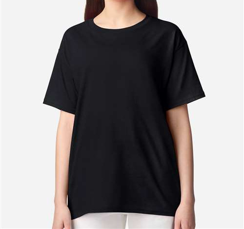 Youth Light Cotton T-Shirt in Black