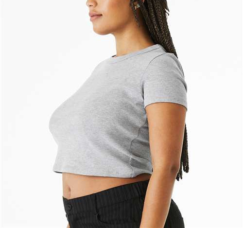 Women'S Micro Rib Baby Tee view 2