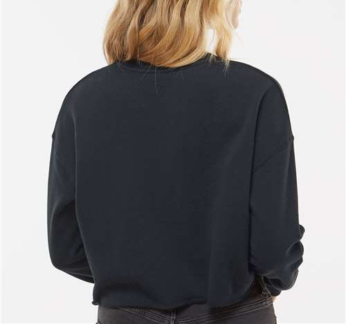 Women'S Lightweight Crop Crewneck Sweatshirt view 3