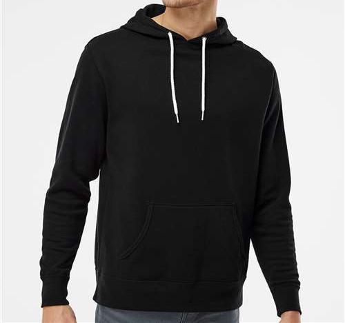 Unisex Lightweight Hooded Sweatshirt in Black