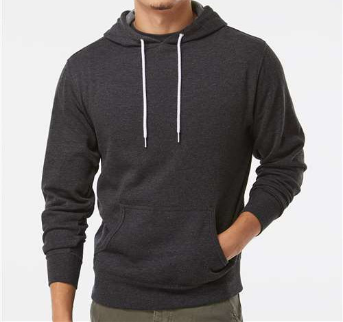Unisex Lightweight Hooded Sweatshirt in Charcoal Heather
