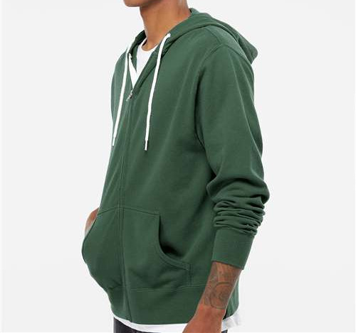 Unisex Lightweight Full-Zip Hooded Sweatshirt view 2