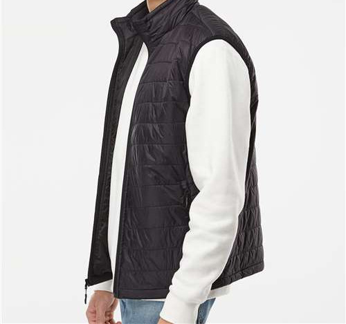 Men'S Puffer Vest in Black