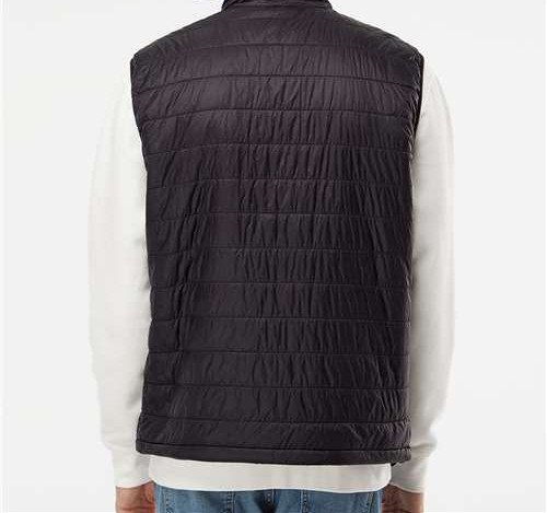 Men'S Puffer Vest in Black