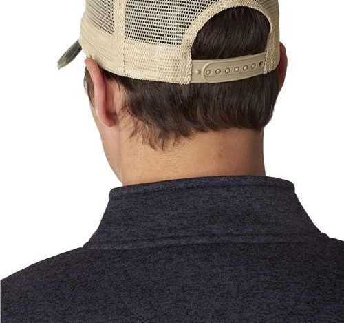 Ollie Distressed Trucker Cap in Jungle Camo/ Tan