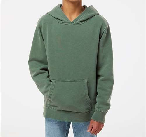 Youth Midweight Pigment-Dyed Hooded Sweatshirt