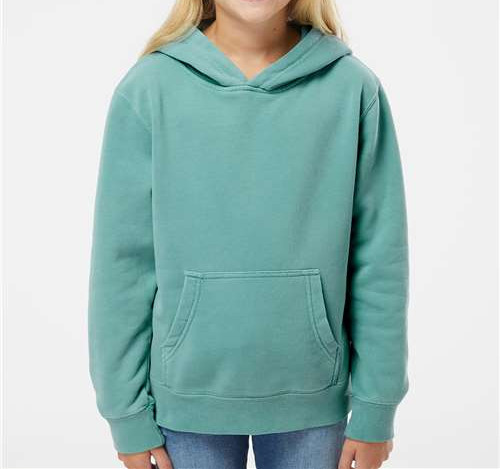 Youth Midweight Pigment-Dyed Hooded Sweatshirt in Pigment Mint