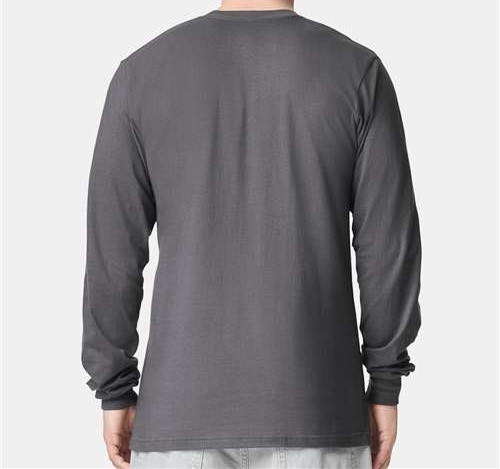 Unisex Fine Jersey Long Sleeve Tee view 3