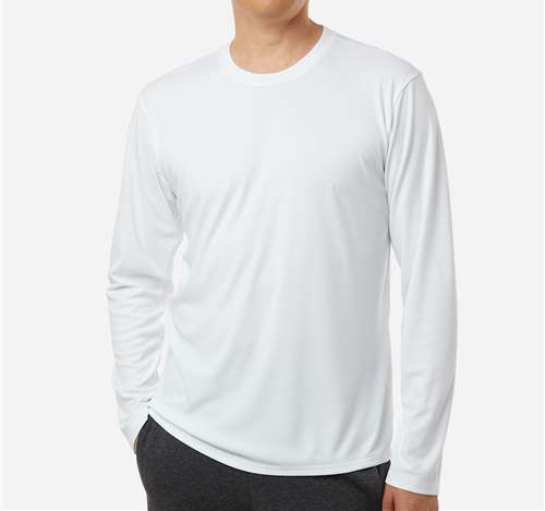 Unisex Tall Pro-Lock Performance Long Sleeve T-Shirt in White