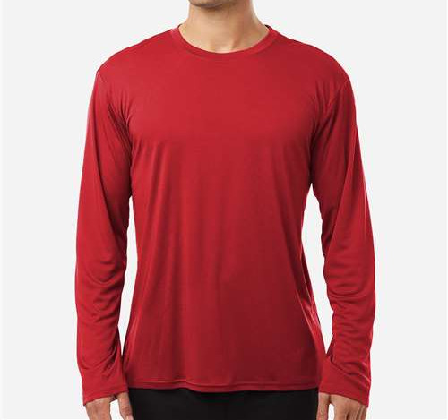 Unisex Tall Pro-Lock Performance Long Sleeve T-Shirt in Red