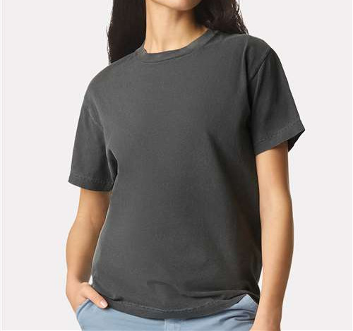 Unisex Garment-Dyed Heavyweight Cotton Tee in Faded Black