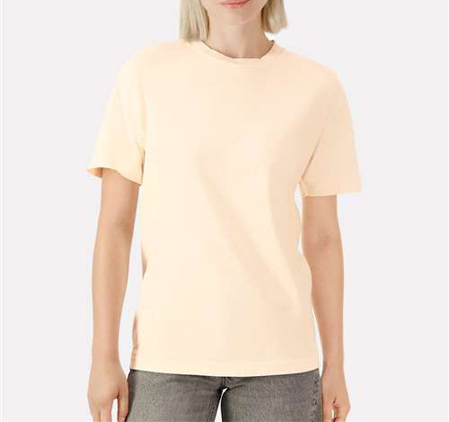 Unisex Garment-Dyed Heavyweight Cotton Tee in Faded Cream