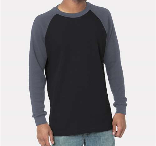 Men's USA-Made Heavyweight Waffle Knit Thermal Raglan T-Shirt