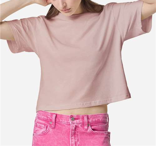 Women'S Fine Jersey Boxy Tee in Blush