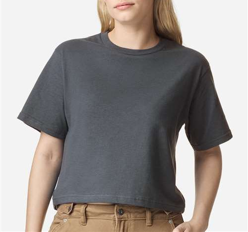 Women'S Fine Jersey Boxy Tee in Asphalt