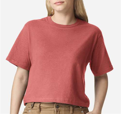 Women'S Fine Jersey Boxy Tee in Canyon