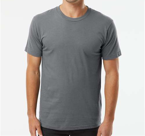 Unisex Fine Jersey Tee in Asphalt