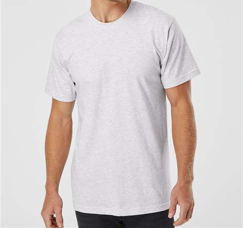 Unisex Fine Jersey Tee in Ash Grey