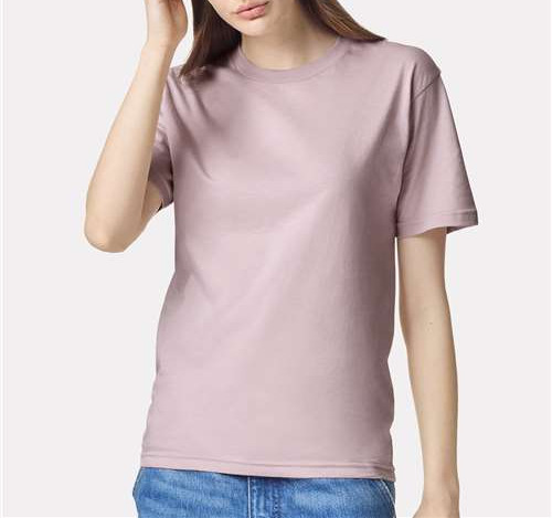 Unisex Fine Jersey Tee in Blush