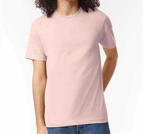 Unisex Cvc Tee in Heather Blush
