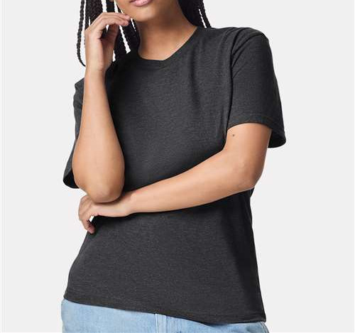 Unisex Cvc Tee in Heather Black