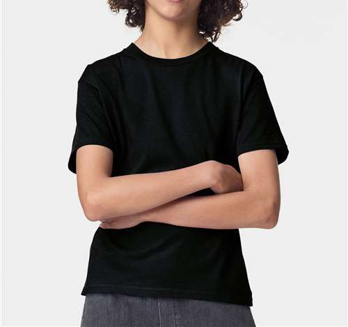 Youth Fine Jersey Tee in Black