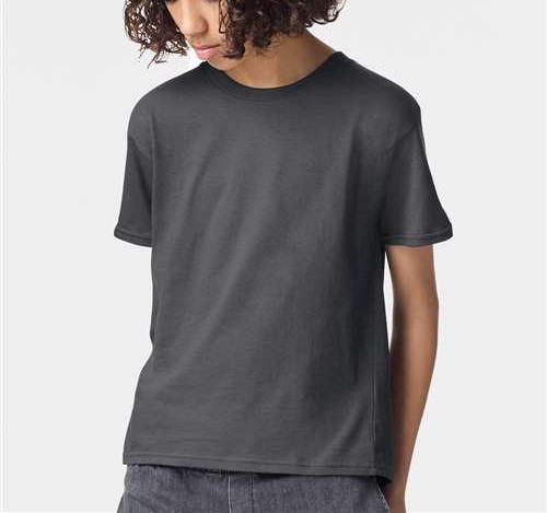 Youth Fine Jersey Tee in Asphalt