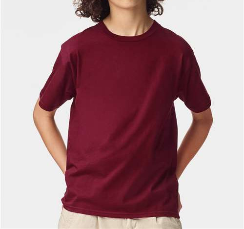 Youth Fine Jersey Tee in Cranberry