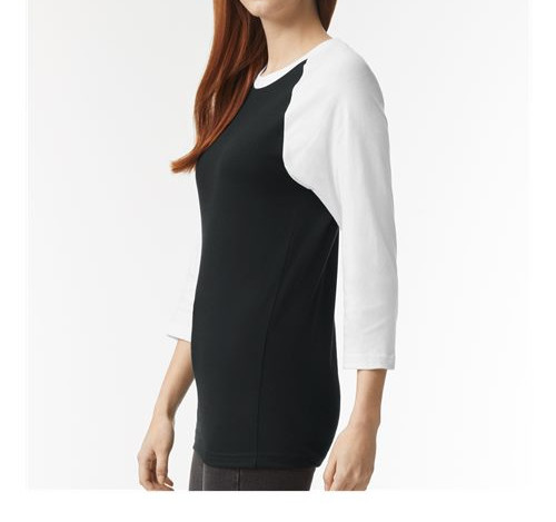 Unisex Cvc Three-Quarter Sleeve Tee view 2
