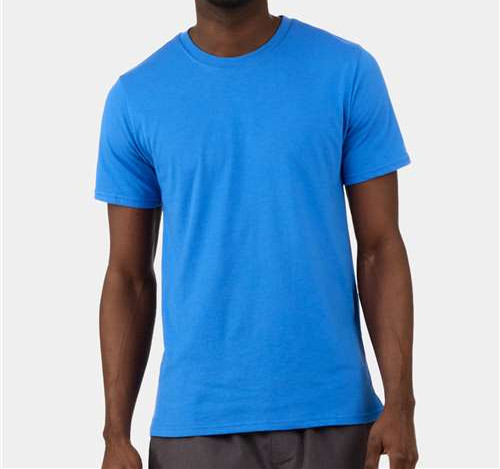 Men'S Basic Crew T-Shirt in Collegiate Blue