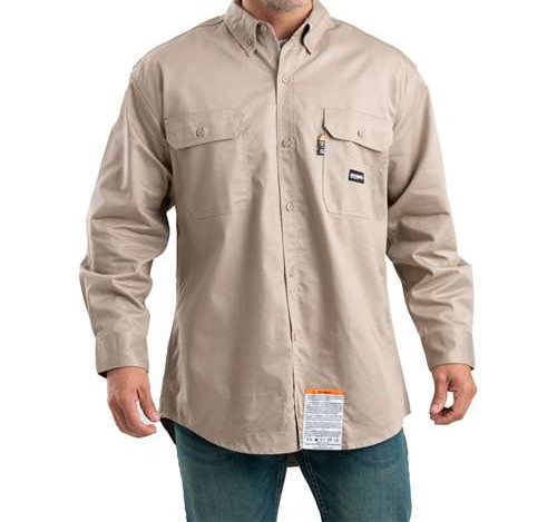 Men's Flame-Resistant Button-Down Work Shirt