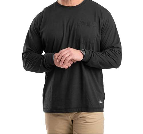 Men's Tall Performance Long Sleeve Pocket T-Shirt