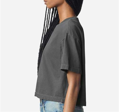 Women'S Garment-Dyed Heavyweight Cropped Tee view 2