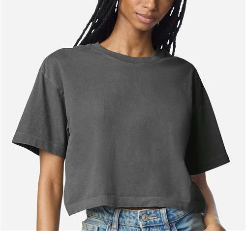 Women's Garment-Dyed Heavyweight Cropped Tee