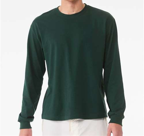 6 Oz. Heavyweight Long Sleeve Tee in Forest