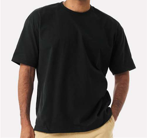 Unisex 7.5 Oz Heavyweight Tee in Black