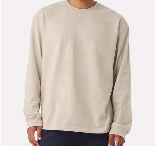 Unisex 7.5 Oz Heavyweight Long Sleeve Tee in Dust