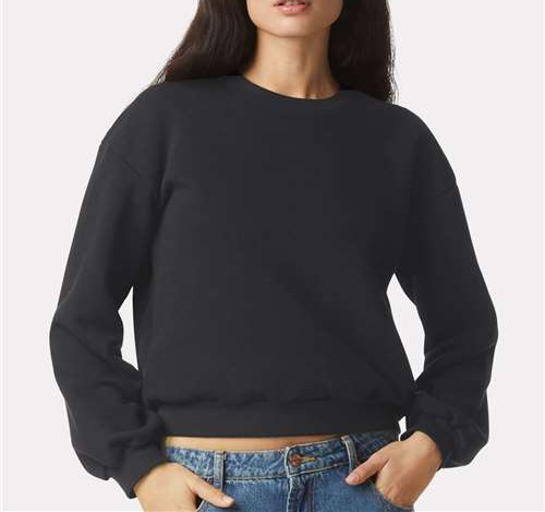 Women'S Reflex Fleece Crewneck Sweatshirt in Black