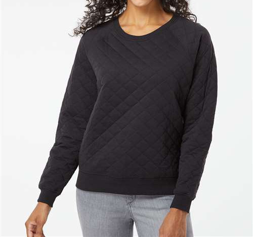 Women's Quilted Crewneck Pullover