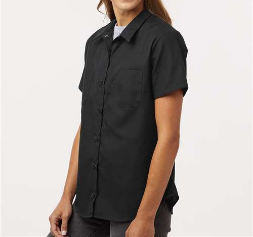 Women'S Industrial Short Sleeve Work Shirt view 2