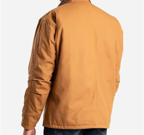 Men'S Tall Heritage Cotton Duck Chore Jacket in Brown Duck