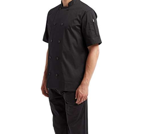 Unisex Short Sleeve Recycled Chef Coat view 2