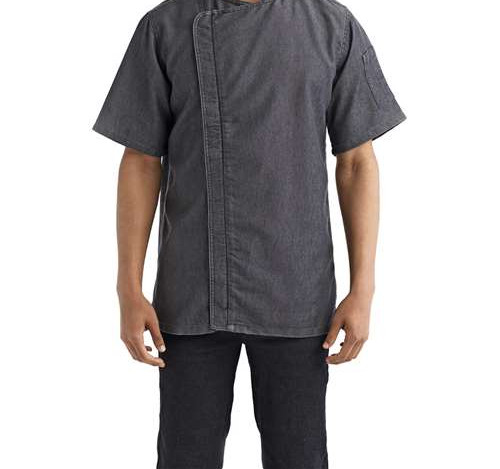 Unisex Zip-Close Short Sleeve Chef's Coat