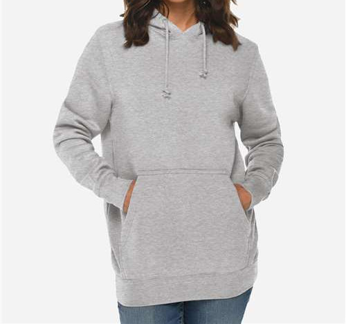 Unisex Heavyweight Hoodie Sweatshirt in Heather Grey