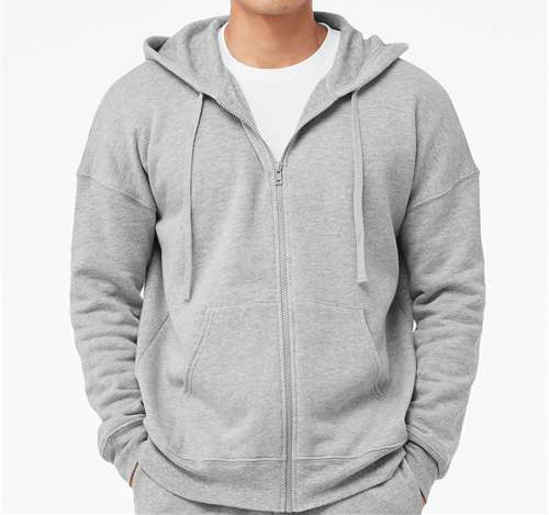 Unisex Sponge Fleece DTM Full-Zip Hoodie Sweatshirt